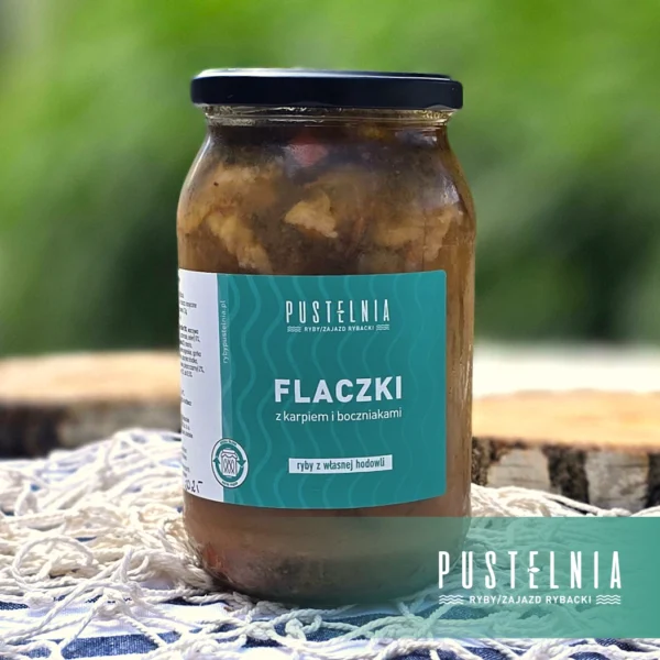flaczki z karpiem i boczniakami Pustelnia
