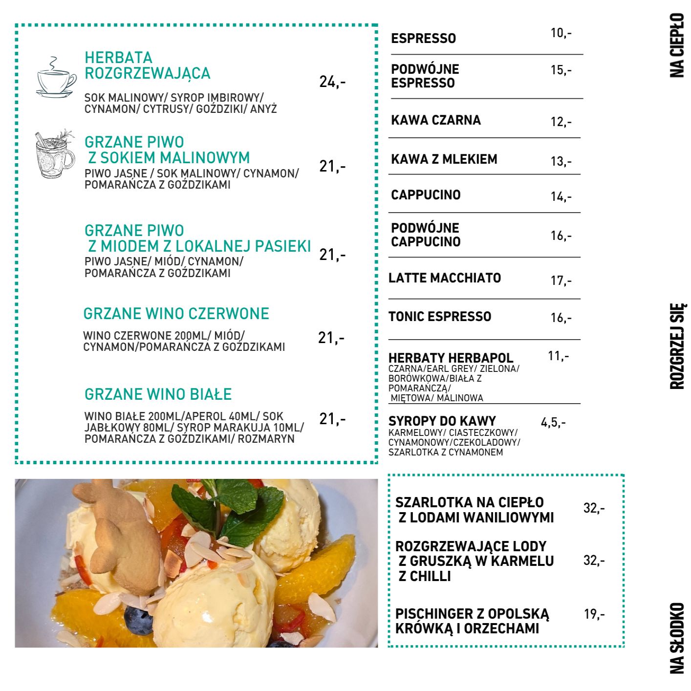 ryby pustelnia menu restauracja jesień zima