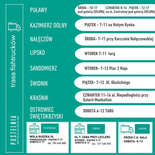 trasa fishtrucków Pustelnia