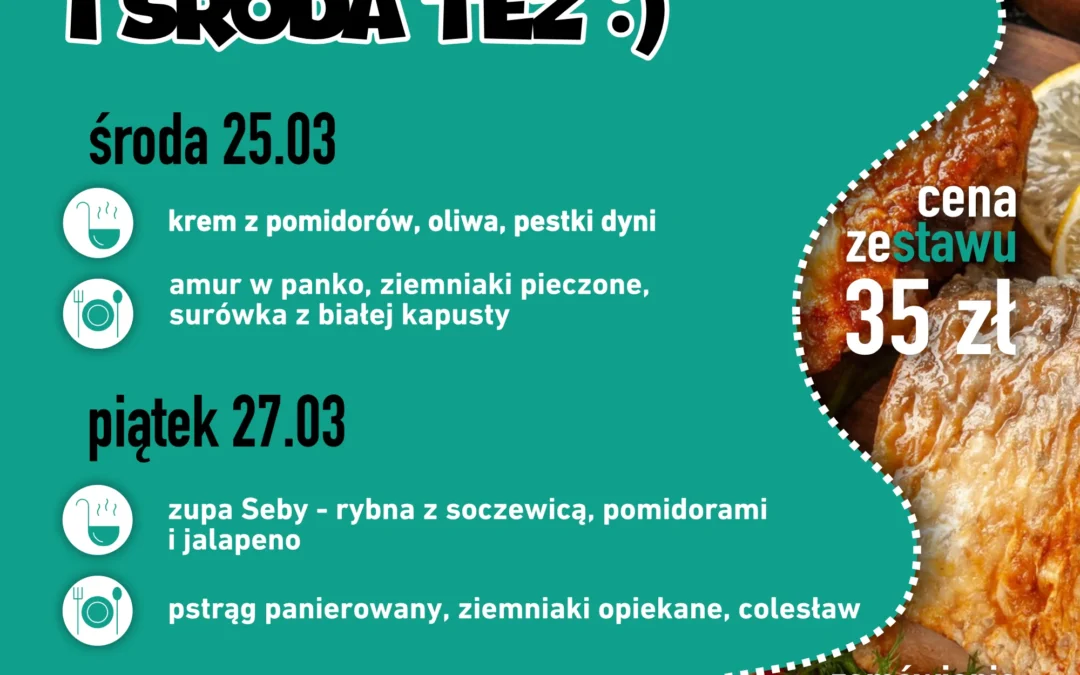 Menu na dowóz 23 i 27 marca