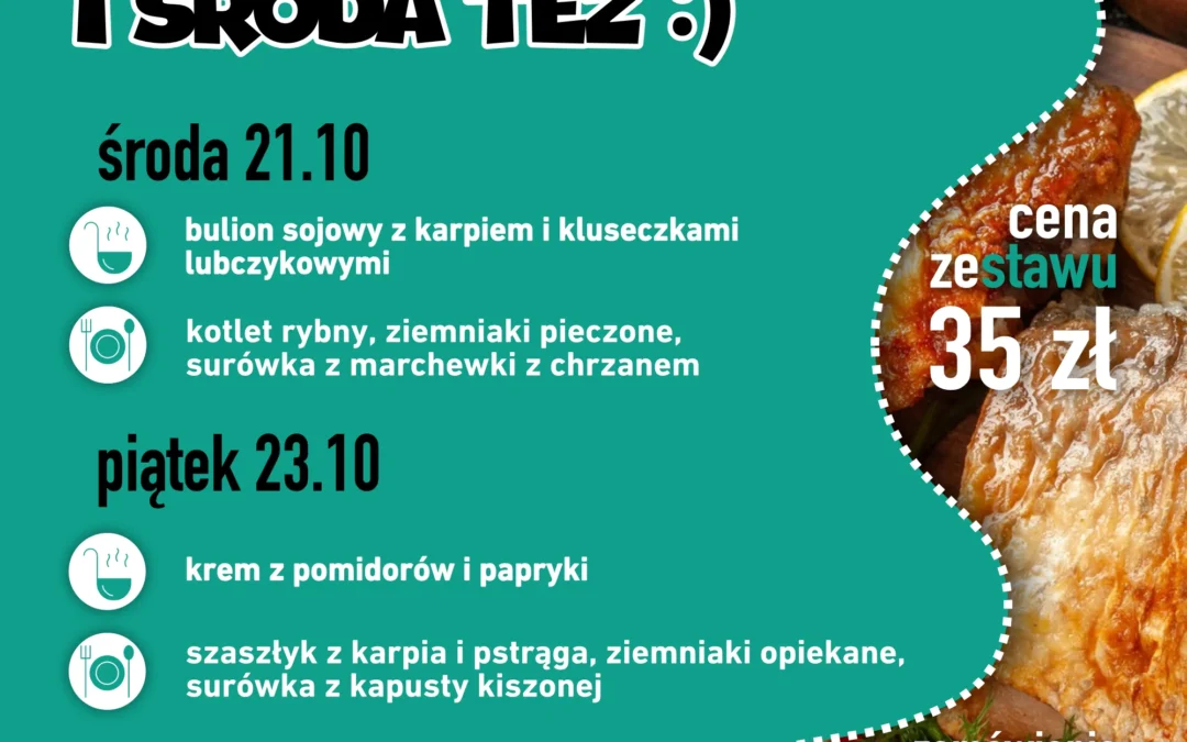 Menu na dowóz 21 i 23 października