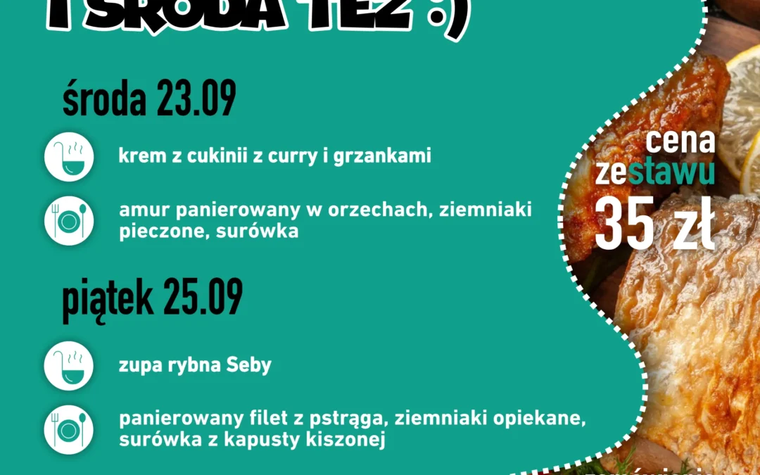 Menu na dowóz 23 i 25 września