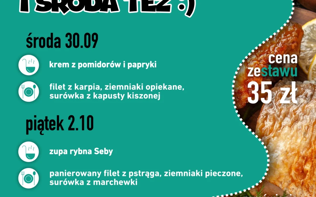 Menu na dowóz 30 września i 2 października