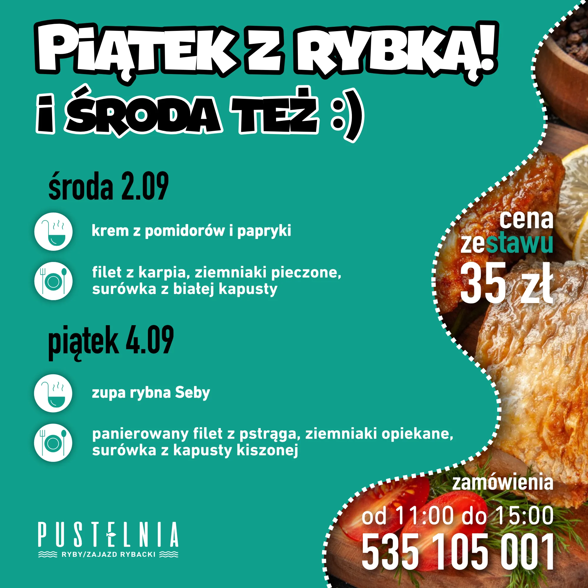 menu obiady dowozy Pustelnia